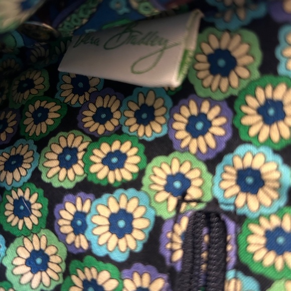 Vera Bradley Satchel Women's Purse Retired Blue Rhaposdy Print 09‎ Ex Condition - Picture 6 of 13